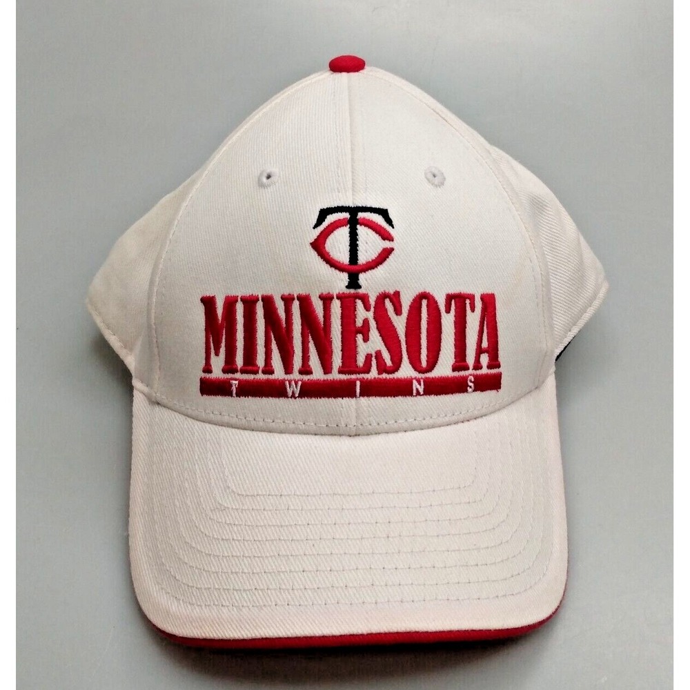 Vintage Minnesota Twins Hat Snapback Ashbrook Spellout Logo MLB Cap Men's